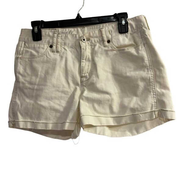 Madewell White Denim Shorts Size 29 - Picture 1 of 5